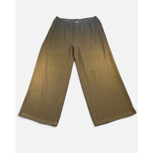 Baevely Tan Brown Ribbed Knit Wide Leg Pants Size 1XL NWT Loungewear